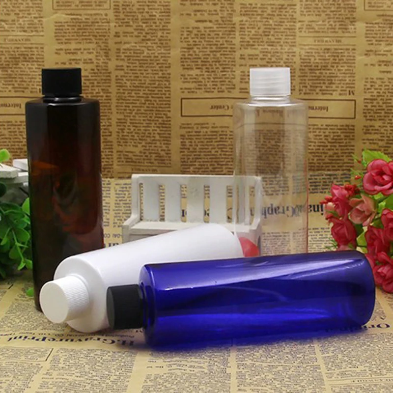 250ML Transparent Plastic Sub-Bottles Refillable Cosmetic Containers Essential Bottles