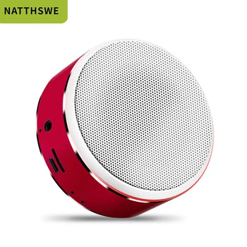 

NATTHSWE Stereo Music Portable Mini Bluetooth Speaker Wireless Hifi Speaker Subwoofer Loudspeaker Audio Gift Support TF