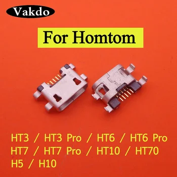 

10pcs For HOMTOM HT3 HT7 PRO MTK6580 mini micro usb chargering port socket power connector main motherboard jack Dock