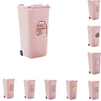 

Desktop Multifunction Plastic Creative Trash Can Pen Pencil Holder Home Office Container Desk Office Accessories Pen Stand
