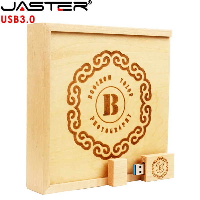 Фотоальбом JASTER USB 3 0 деревянная коробка флеш накопитель 8 ГБ 16 фотография свадьбы 1