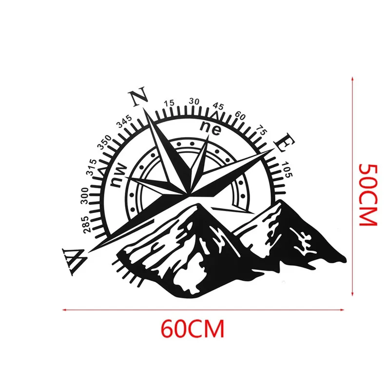 Sticker Compass PVC Large On The Hood Navigation Car Decal Vinyl Stickers | Автомобили и мотоциклы