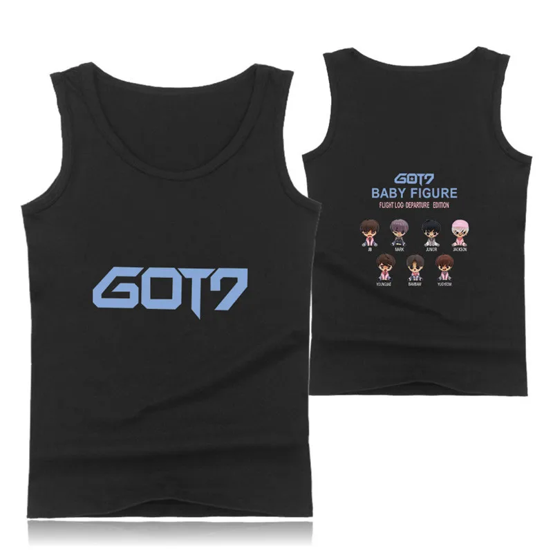 Летний жилет для фитнеса GOT7, мужская майка без рукавов для бодибилдинга, Майки для тренировок, топы размера плюс, одежда для спортзала
