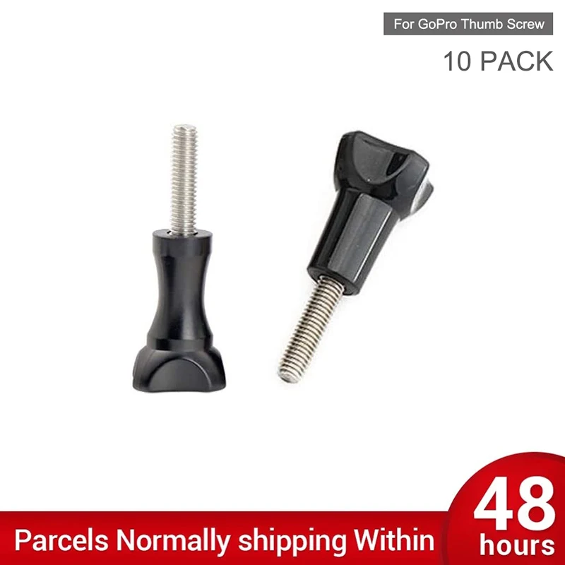 

10 PACK Thumb Knob Bolt Screw for GoPro 10 9 8 7 6 5 4 SJCAM Action Cam Base Mount Chest Helmet Head Strap Buckle Holder