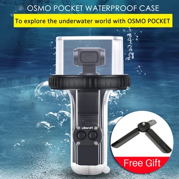 

Ulanzi OP-10 60m Waterproof Diving Case for DJI Osmo Pocket Water Resistance Anti-fog Transparent Dive Housing with Mini Tripod