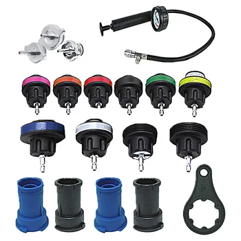 

18pcs Water Tank Leak Detector Car Cooling System Tester Kit Radiator Pessure Tester Universal Auto Tools Car Diagnostic Tools
