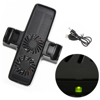 

Cooling Fan with Dual Dock Stand for XBOX 360 Game Controller Cooling Cooler