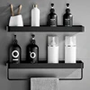 Bathroom Shelf  Shower Caddy Organizer Wall Mount Square Shampoo Shelf Cosmetic Shelves Kitchen Storage Bathroom Accessories 1
