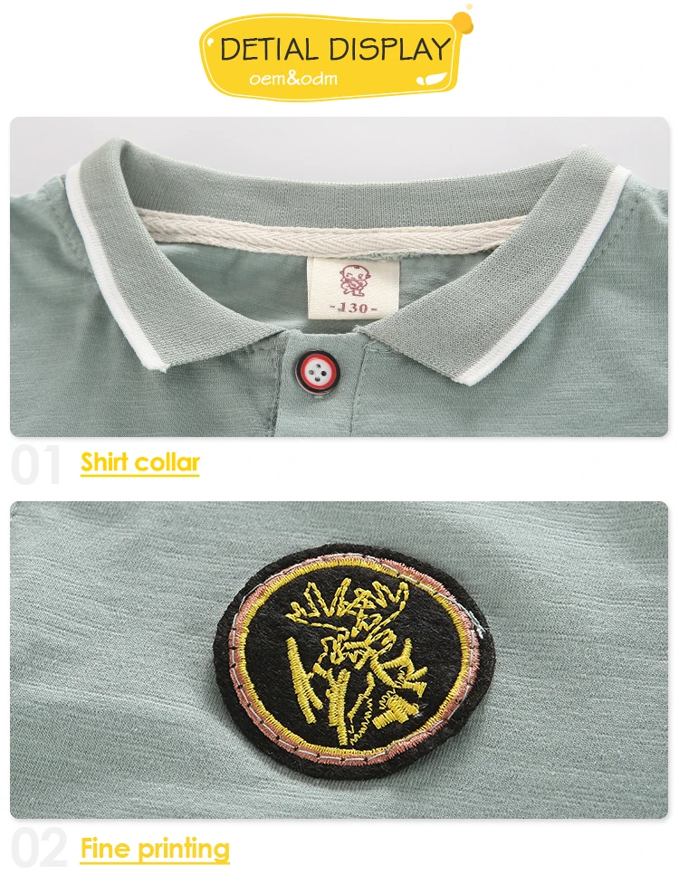 Kids Boys Clothes 2 Piece Set Short Sleeve Polo T-shirt Clothing Little Boys Suit Outfit Set