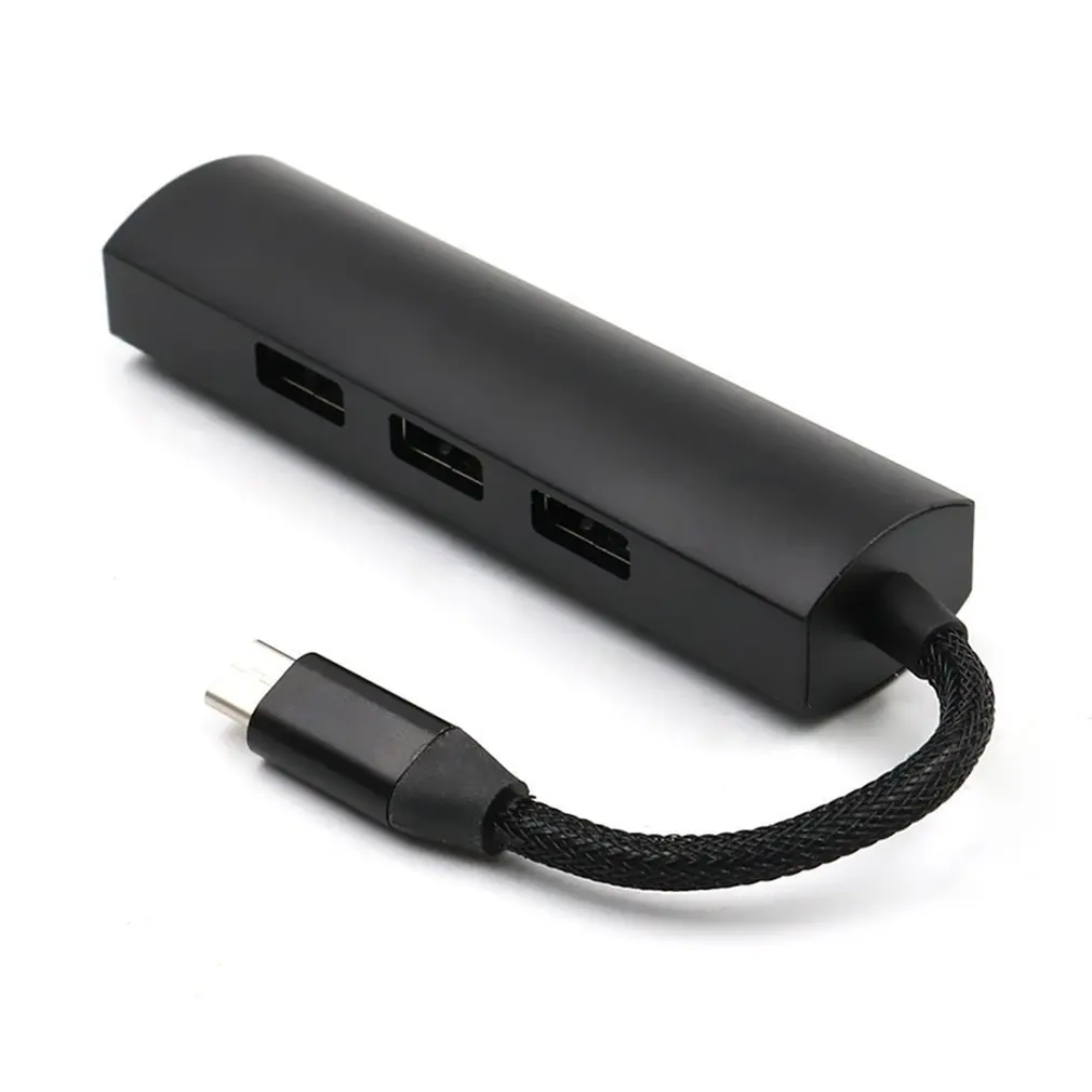 4 в 1 Мультифункциональный Тип C к usb-концентратору портативный размер type C до 4 USB 3,0 концентратор удлинитель адаптер подходит для ноутбуков