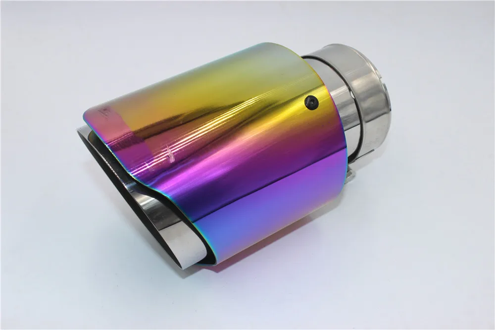 1 шт. красочные akrapovic выхлопная насадка универсальная выхлопная труба глушитель наконечник
