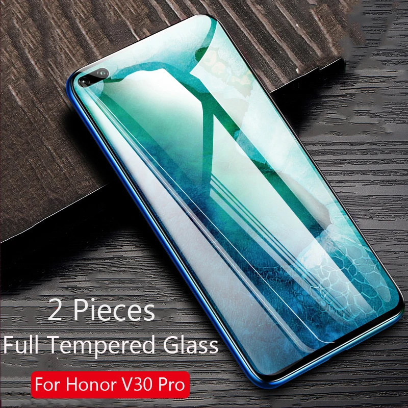 

Lainergie For Huawei Honor View 30 Pro Tempered Glass Full Glue 9H Shock-Proof Screen Protector For Honor V30 View30 Pro Glass