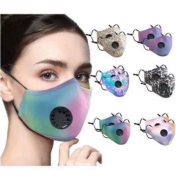 

Mascarillas 12pcs Print Anti- Reusable Mouth Masks Adjustable Straps Reusable Windproof Mask Carbon Filter Masque