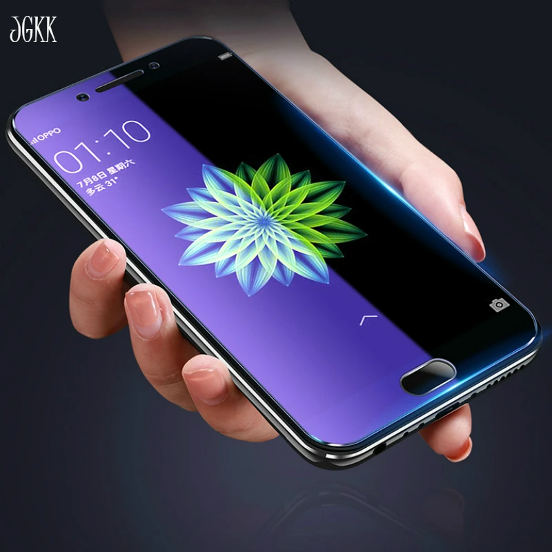 JGKK для OPPO F5 F7 R15 Pro R11 R11S R9 9S Plus A73 A77 A83 A1 анти синий светильник Защитная пленка экрана
