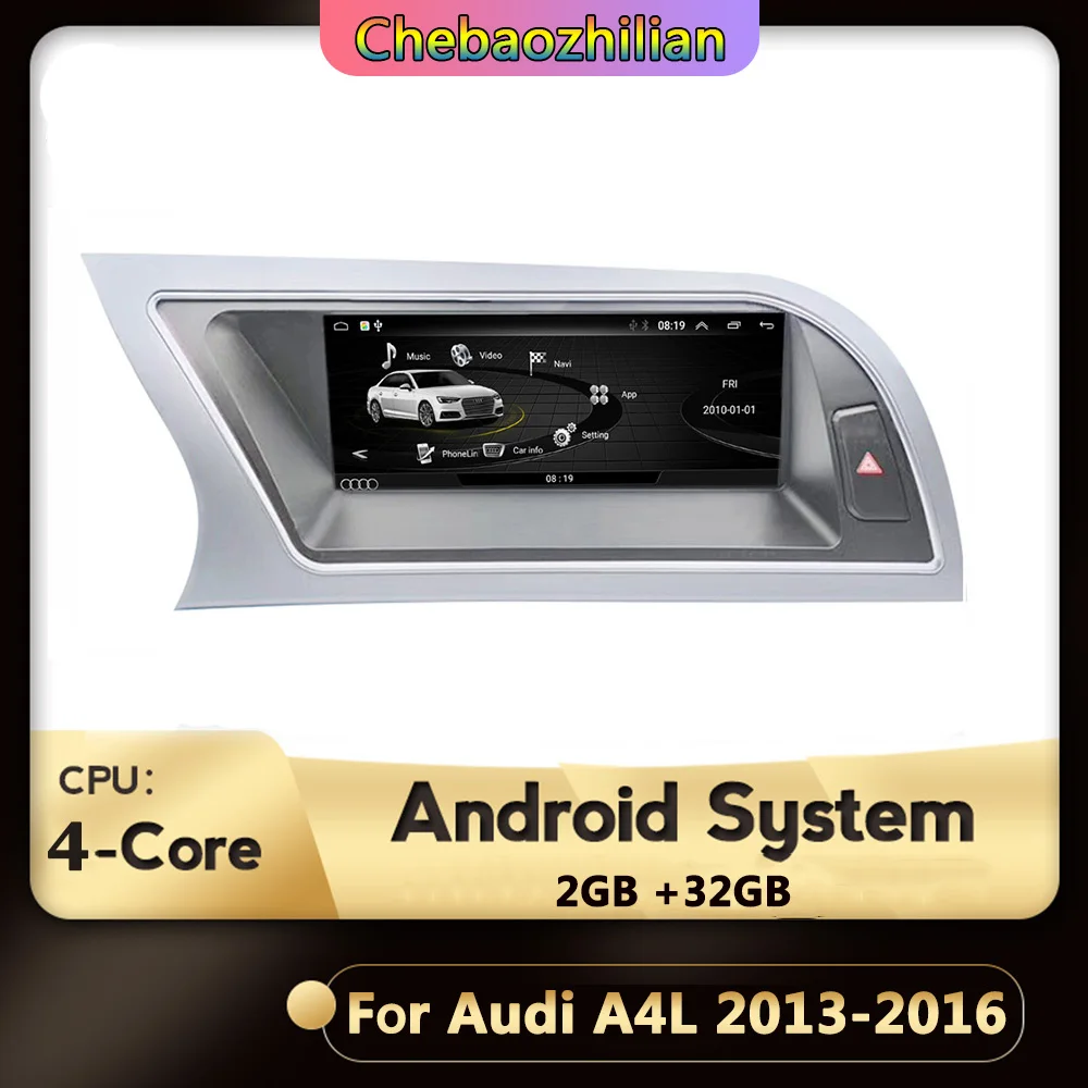 8 дюймовый HD экран для Audi A4L/A5 2013-2016 Android 9 0 Автомобильный GPS мультимедийный плеер