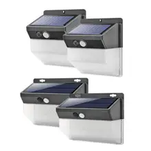 Vktech 118/206 светодиодный солнечный уличный фонарь Водонепроницаемый энергосберегающий PIR датчик движения фонарь с питанием от солнечной панели для сада уличная настенная лампа