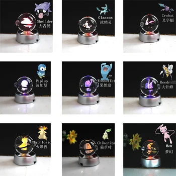 

K9 Crysal Pokemon Ball Elegant Pokemon Go Ball Small 50x50mm Size Crystal Ball With Black Line