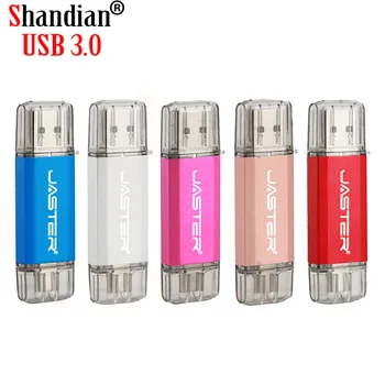 

SHANDIAN Hotsale OTG Usb Stick Type C Pen Drive 128GB 64GB 32GB 16GB USB Flash Drive 3.0 High Speed Pendrive for Type-C Device