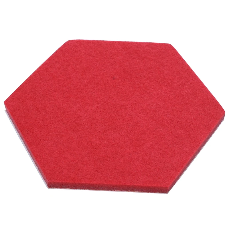 

New-6 Colors Direct Hexagon Felt Bulletin Pin Board Cork Board Tiles Self Adhesive Wall Decor For Photos Memos Display(7x6.1x0.3