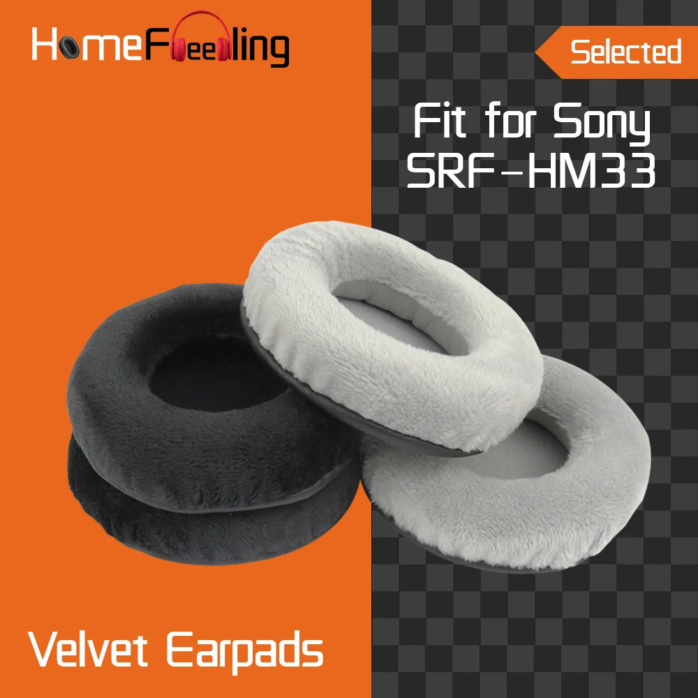 Homefeeling Earpads for Sony SRF HM33 Headphones Earpad Cushions Covers Velvet Ear Pad Replacement