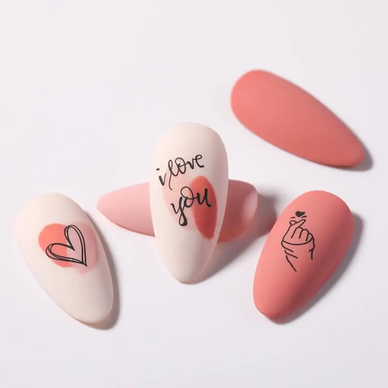 1Sheet Love English Letters Flower Design 3D Nail Sticker Sexy Girl Theme Nail Water Decal Stickers Decoration Manicures nail stickers nail art decoration nail decals flower stickers