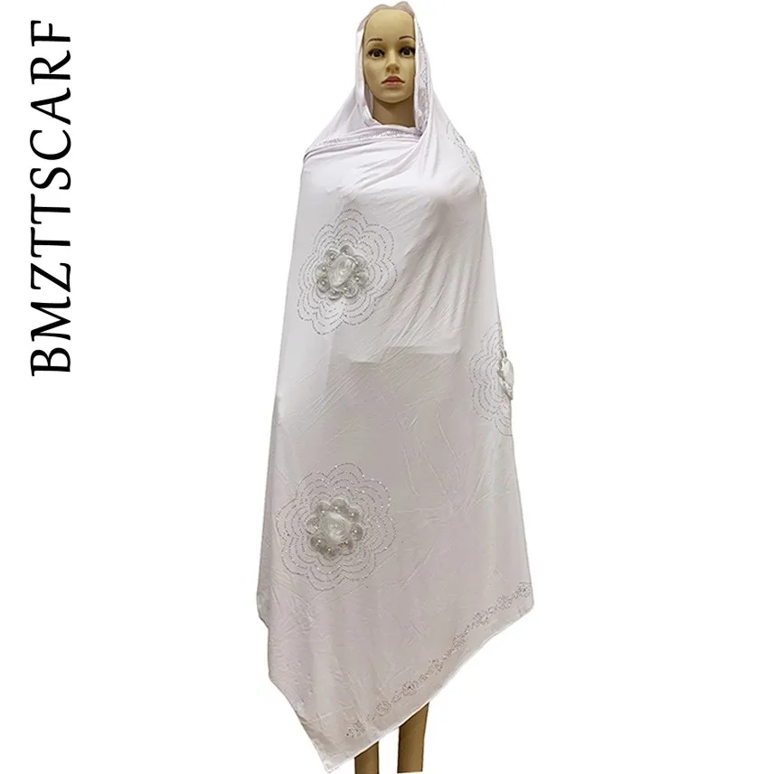 Новейший мягкий шифон кружевной шарф Мусульманский Для женщин в африканском стиле шарф с Стразы, красивое кружево шарф для шалей BM911