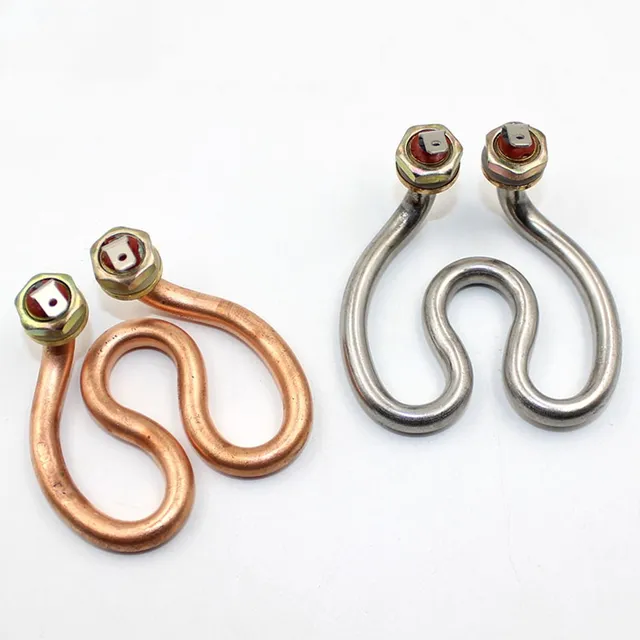 500W/600W 220 V Patkó Alakú 2U Sárgaréz Ason A Rozsdamentes Acél Elektromos Hőcső - Kávéfőző Vízforraló Fűtőelemhez