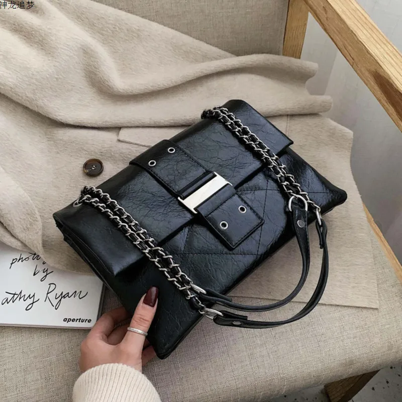 

Female Chain Crossbody Bags For Women 2020 Leather Luxury Handbag Designer Sling Sac A Main Ladies Hand Shoulder Messenger Bag