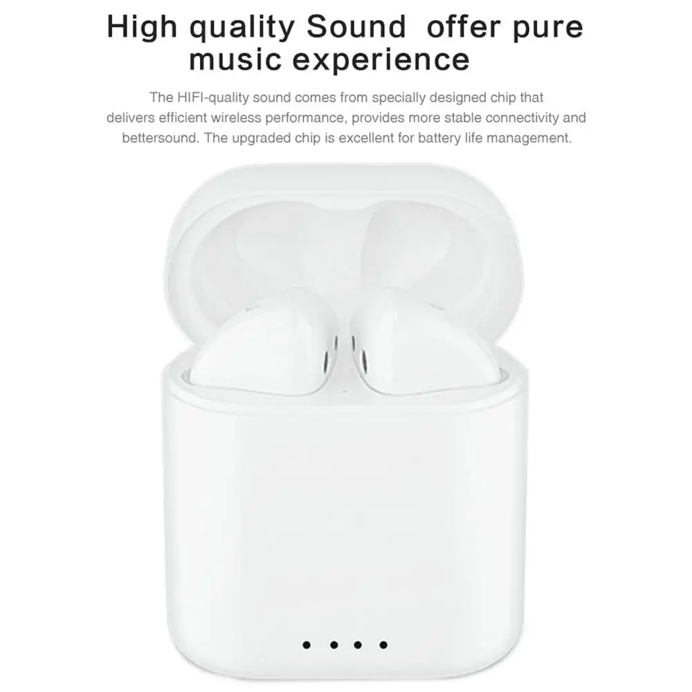 HIFI Stereo Sound HD Noise Cancelling TWS Headset Ergonomic Deign Smart Touch Fingerprint Control Sports Earphones