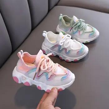 

Kids Sport Shoes for Girls Sneakers Breathable Mesh Casual Children Shoes Girls Sneakers Boys Shoes for toddler girl 1- 6 years