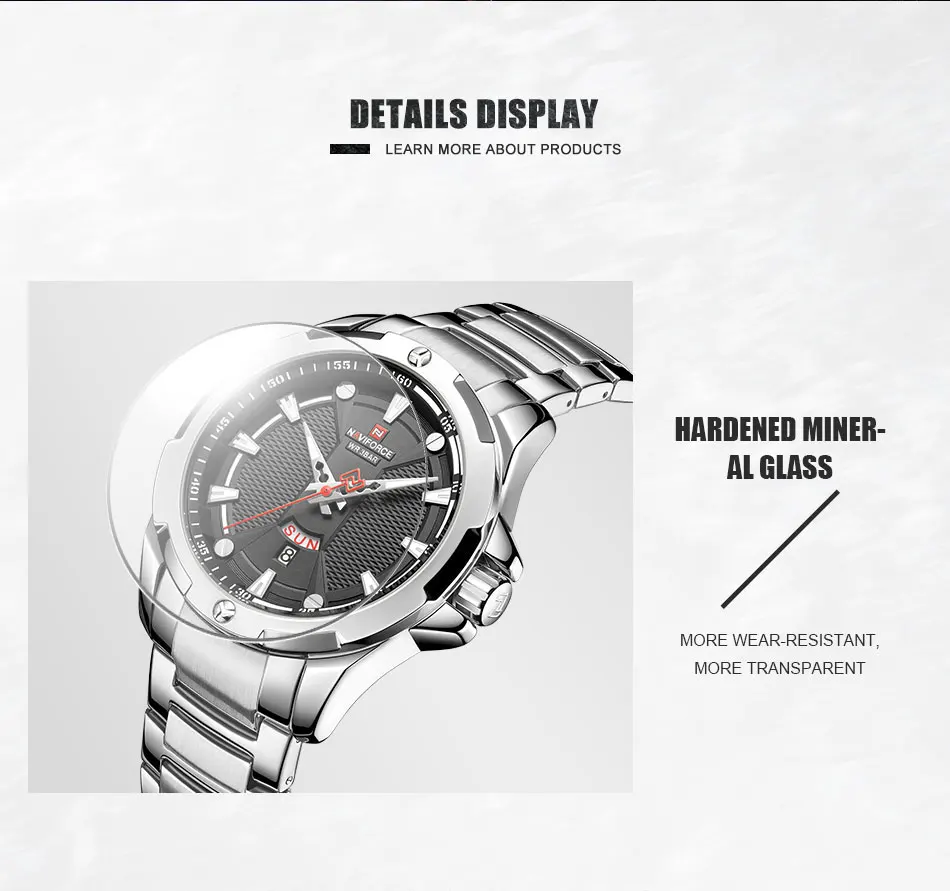 Men’s Watches Top Luxury Brand NAVIFORCE Analog Watch Men Stainless Steel Waterproof Quartz Wristwatch Date Relogio Masculino