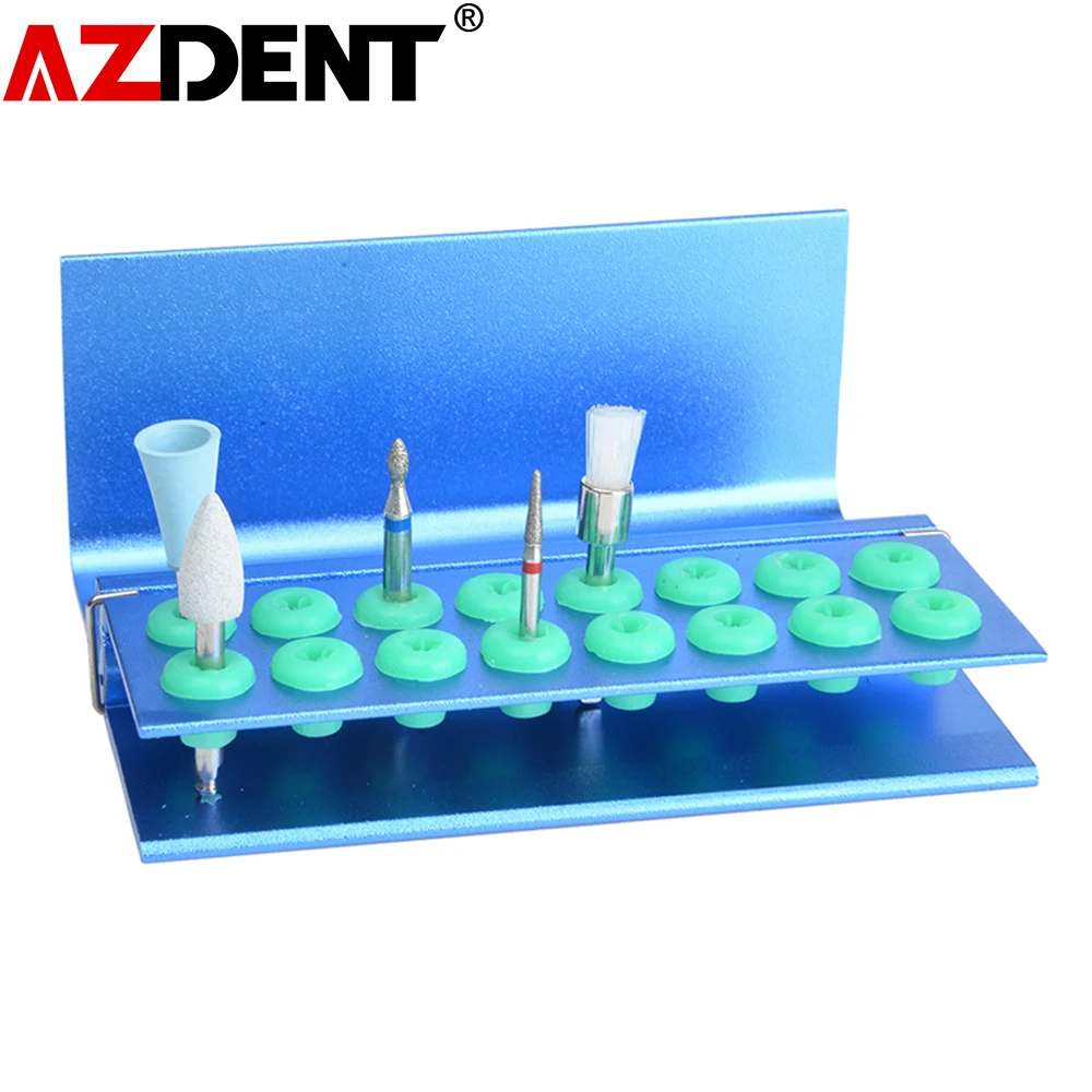 Dental Burs Holder For Fg Ra Bur Aluminum Dental Bur Block With Cover