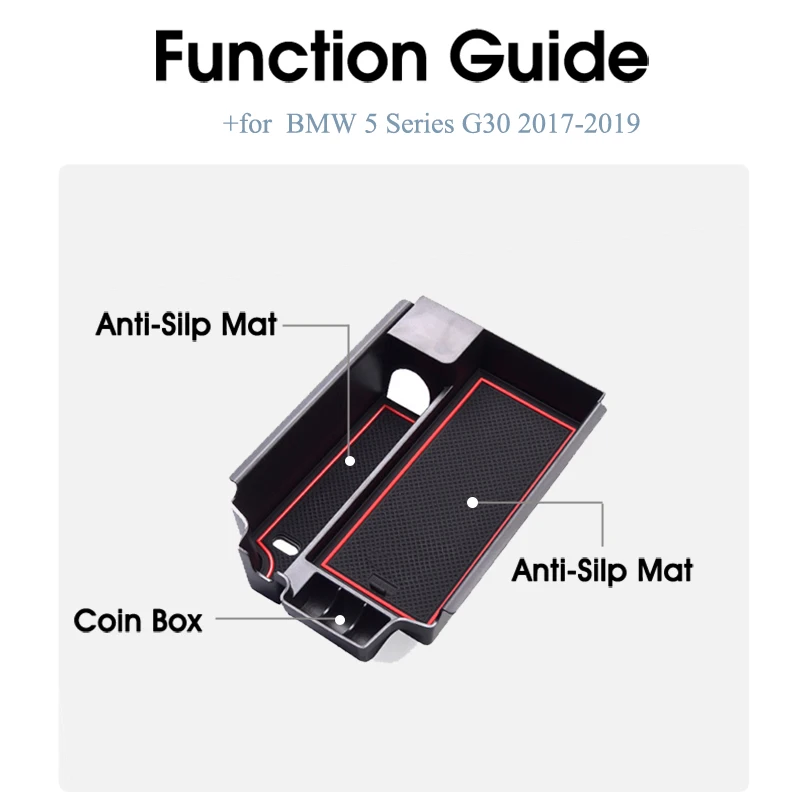 Автомобильный Органайзер аксессуары для BMW 5 серии G30 520 530 540 520d 525d 540d G31 M5 м Мощность подлокотник ящик для хранения