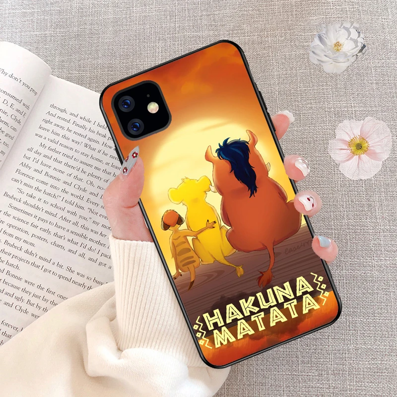 Lion King Pumba Hakuna Matata черный мягкий Уретановый Термопластик(tpu) оболочка для iPhone 11 11Pro 5s SE 6 6S 6 7 8Plus Max XS XR X10 Мягкий силиконовый чехол