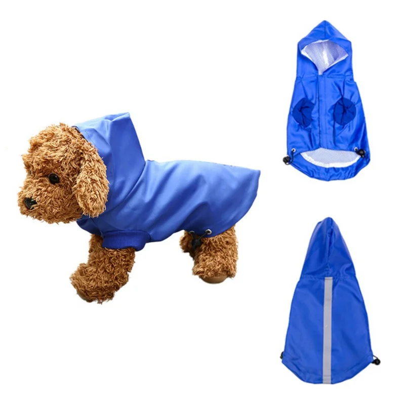 Однотонный водонепроницаемый дождевик для собак летний дождевик для отдыха легкий прочный курта для собак аксессуары для домашних животных, собак ZA
