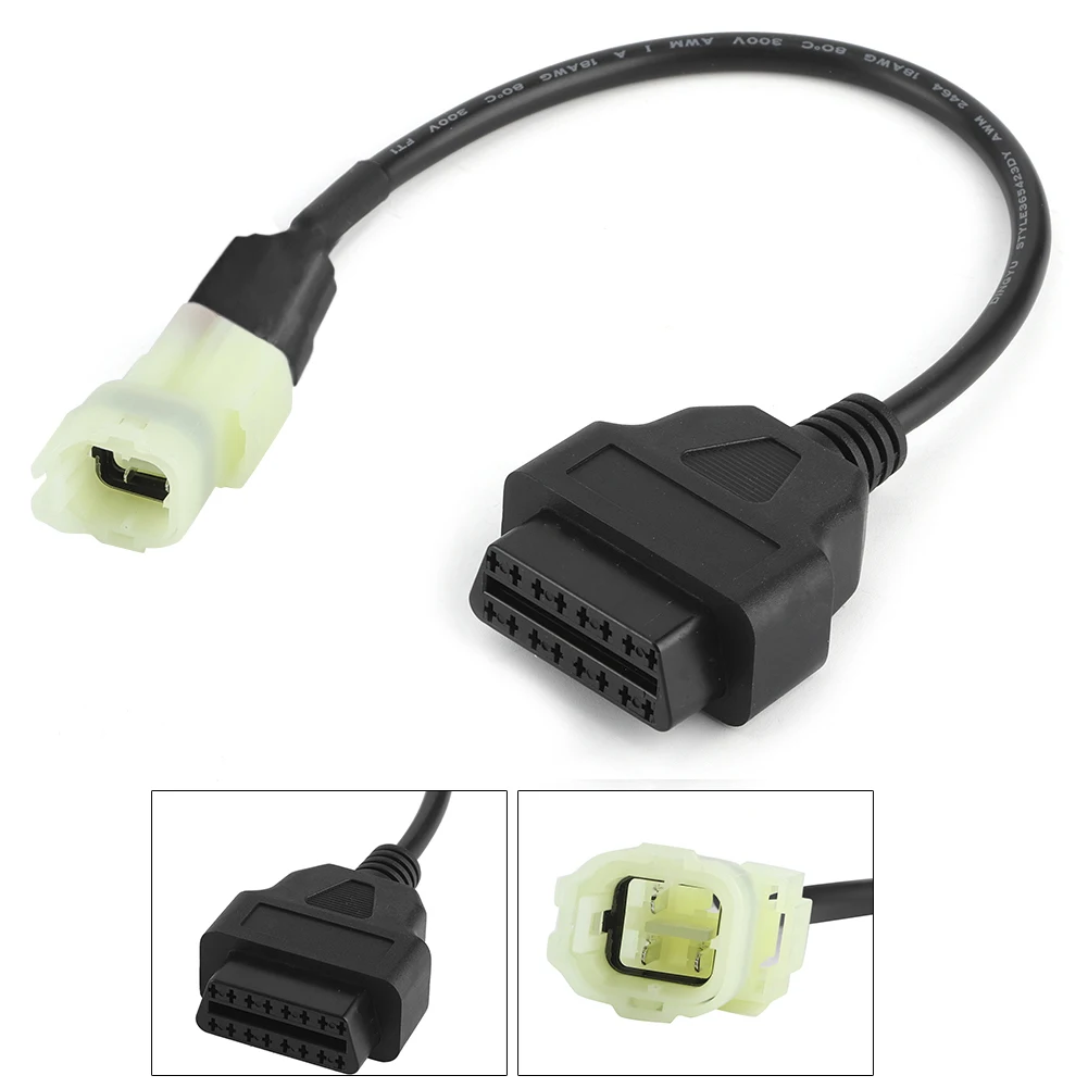 OBD2 до 3 Pin Диагностический Кабель адаптер для обнаружения неисправностей