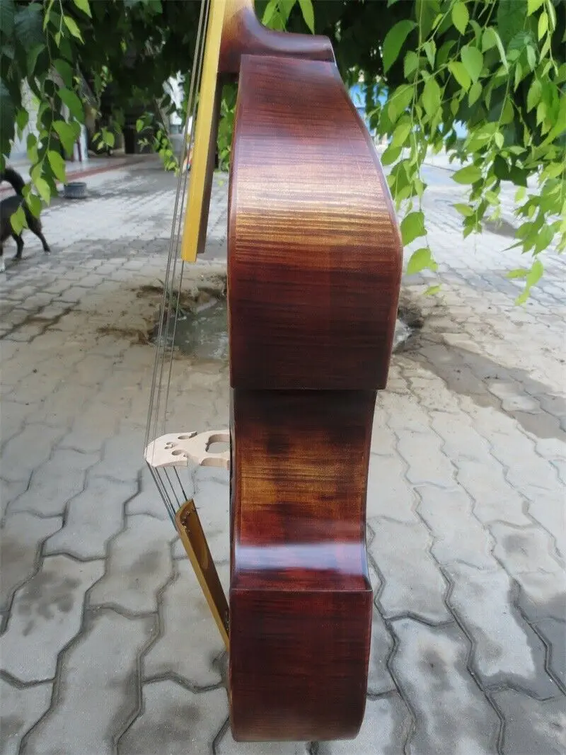 Baroque style SONG maestro 6 strings 25"viola da gamba of one piece back #14159