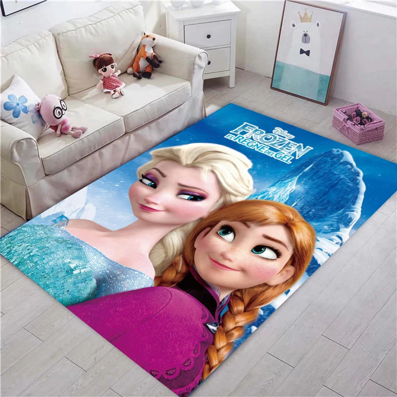 

Игровой коврик Disney Frozen для детей, милый мультяшный ковер принцессы для детской комнаты, сказочный ковер для девочек, для спальни, гостиной, подарок для детей
