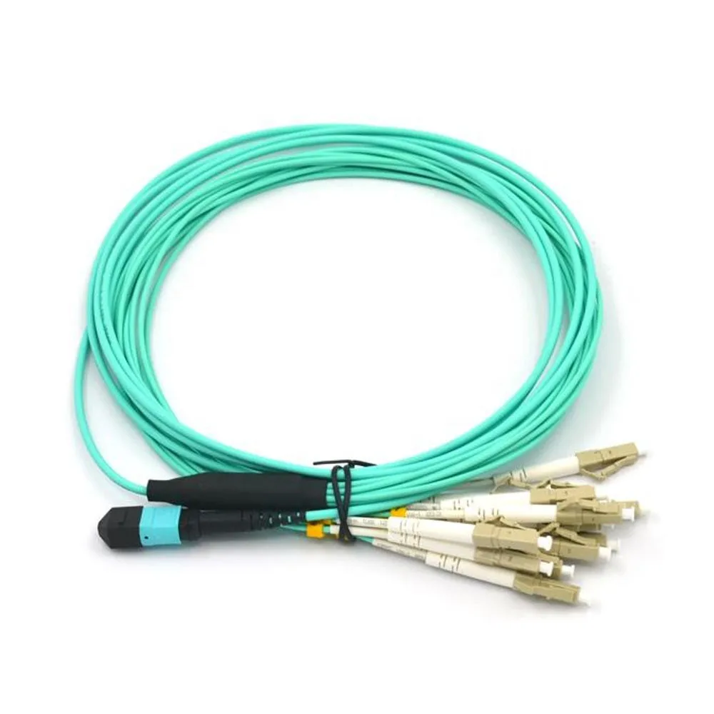 

3Meter OM3 MPO to 12 xLC Fiber Optical Patch Cord, 12-Core Multimode Duple Fiber Cable