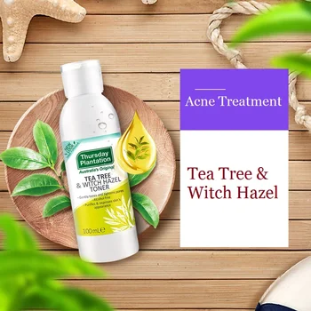 

Australia Thursday Tea Tree OIL Witch Hazel Toner 100ml Remove Skin Excessive Oil Bacteria Tighten purify Pores Acne Treatment