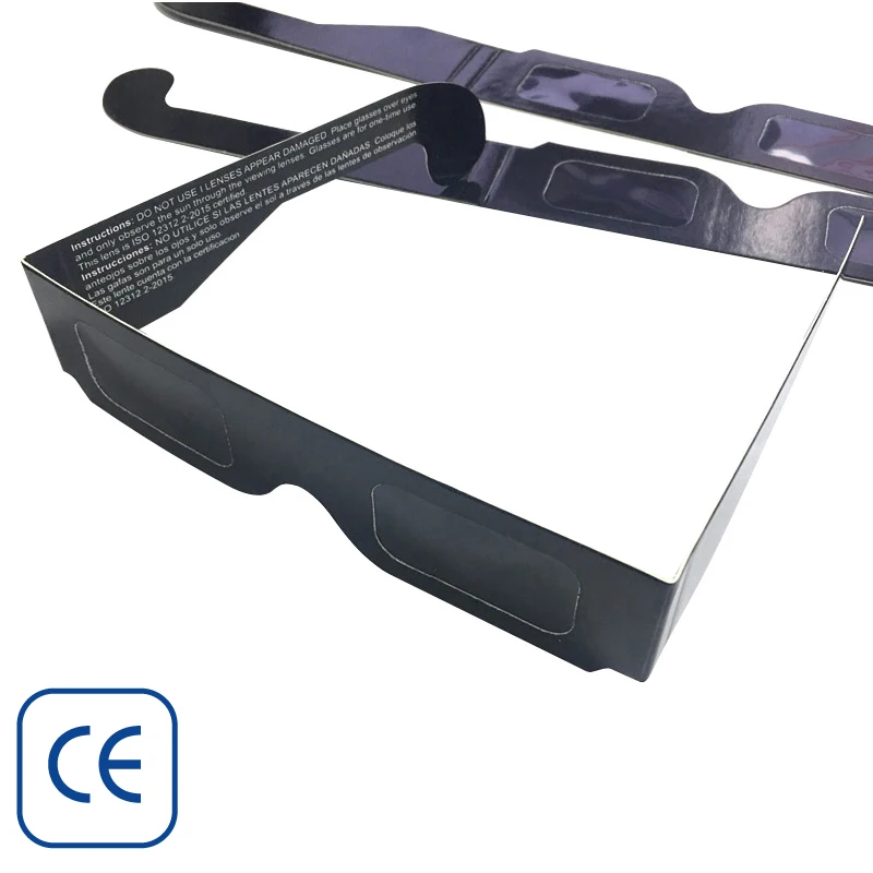 10 шт/лот 3D бумажные безопасные солнечные очки, безопасные солнечные очки для просмотра затмения, с фабрики по дешевой цене