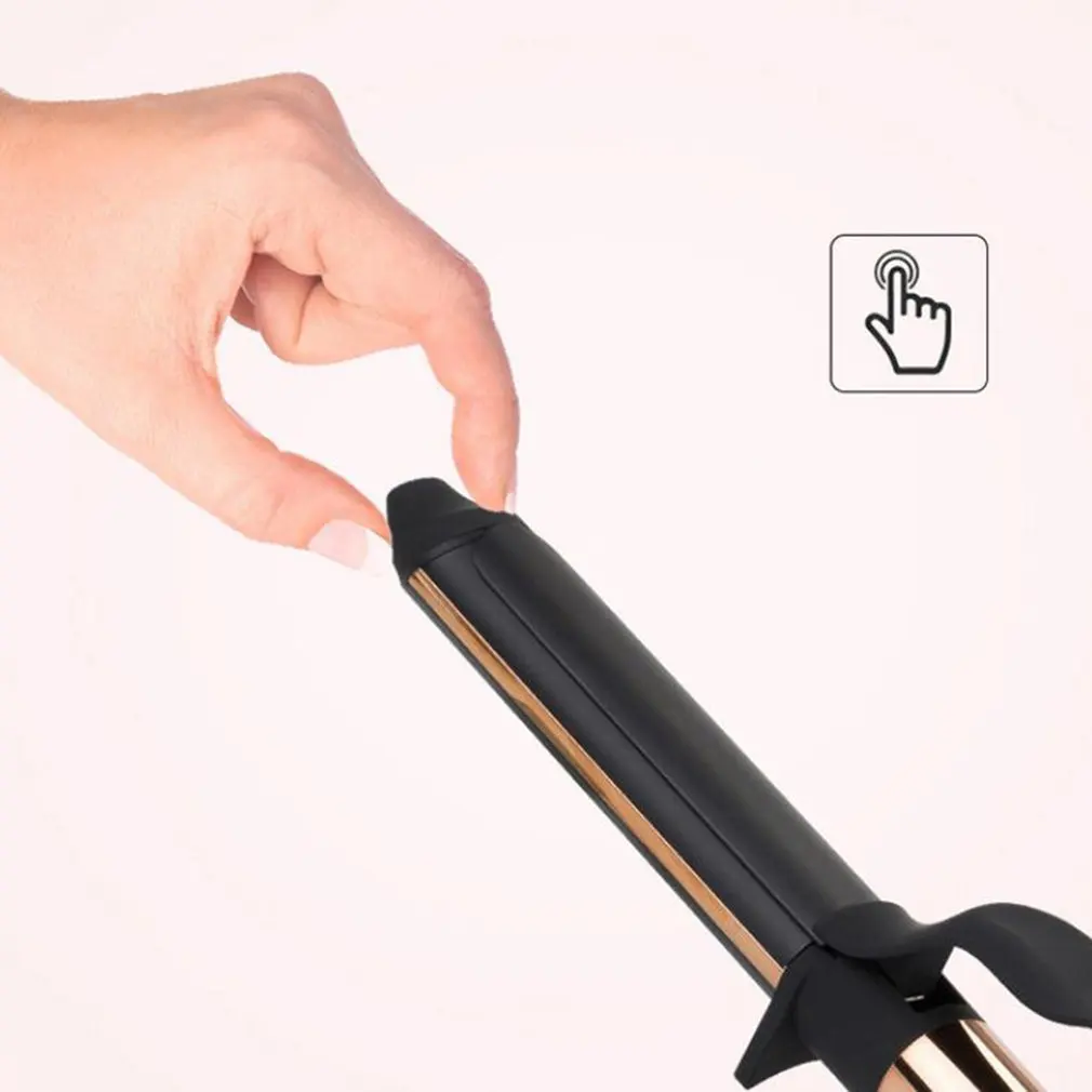 Portable High-End Electroplating Rose Gold Lcd Hair Curler Egg Roll Big Wave Curler Pear Flower Perm Curler