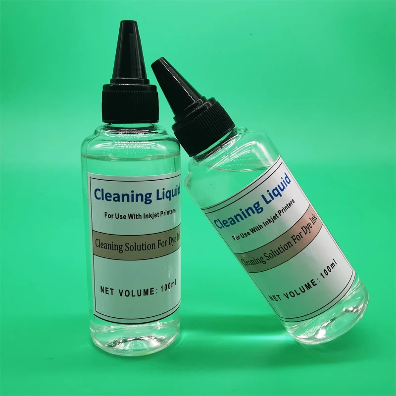 Printhead Cleaning Kit 2 Bottle 100ml Clear Fluid Printer Part HP Epson Canon Brother Lexmark Inkjet Printing Refresh Liquid inkjet printer cleaning kit