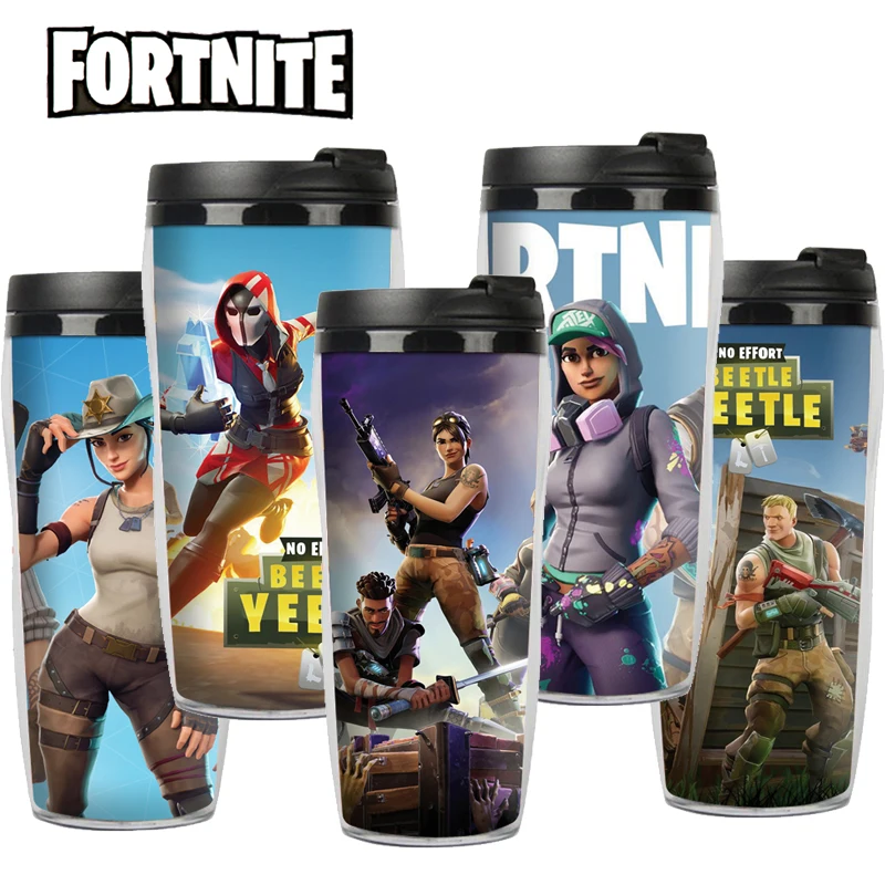 Оригинальная двухслойная Изолированная пластиковая чашка Fortnite Спортивная