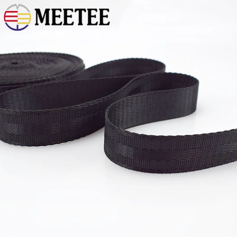 Meetee 5 метров 25 38 мм полиэфирная нейлоновая тесьма Лента Сделай Сам безопасное