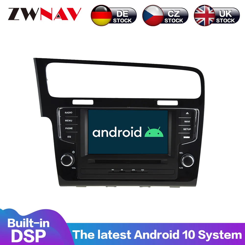 Android 10 4G + 64G Автомобильный GPS dvd-плеер Мультимедиа Радио для Volkswagen Golf 7 2013-2018 Автомобильный GPS Навигация стерео аудио радио DSP Android 10 4G + 64G Автомобильный GPS dvd-плеер Мультимедиа Радио для Volkswagen Golf 7 2013-2018 Автомобильный GPS Навигация стерео аудио радио DSP