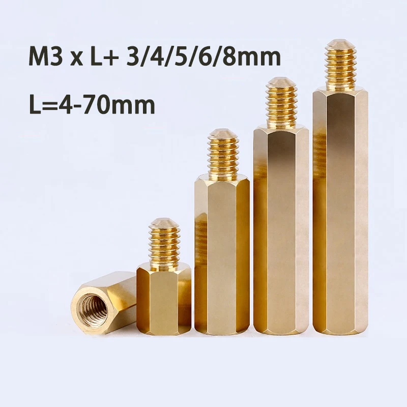 Коннектор M3 * L + 3/4/5/6/8 мм 10-50 шт. | Обустройство дома