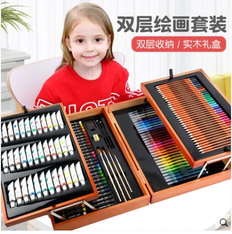 Art Supplies 174PCS Artist Kit Mixed Media Drawing Painting Art Set in  Wooden Case - China Art Kit, Artist Kit