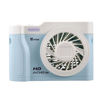 

Mini USB Rechargeable Fan Summer Air Cooling Portable Handheld Desktop Desk Fan Small Mute Office Home,Blue