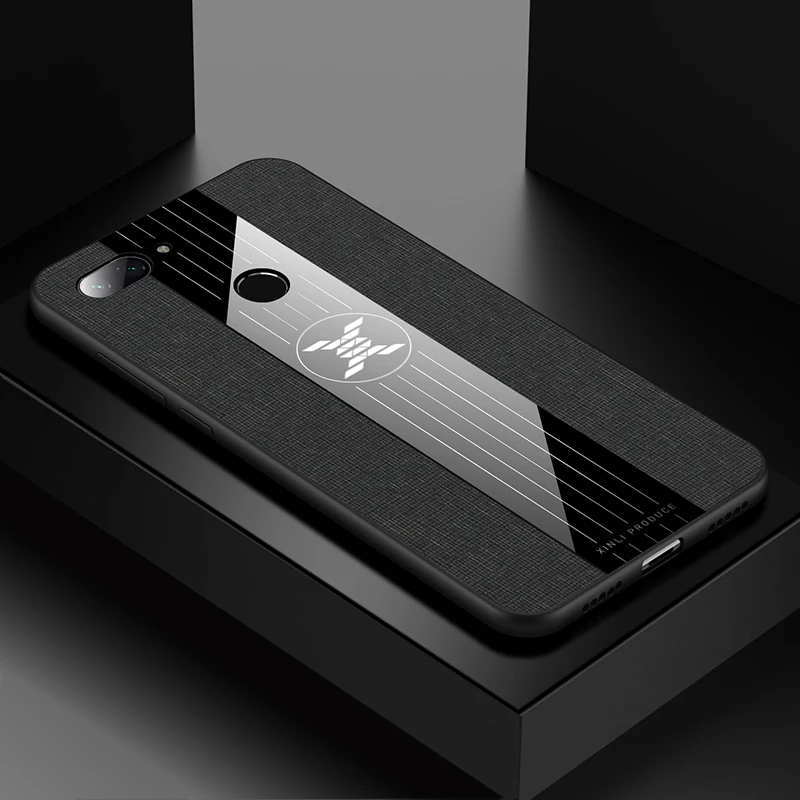 Чехол, для Xiao mi 6 8 Lite mi 6 8 Lite mi 6 mi 8 холст Мягкий ТПУ автомобильный магнитный металлический кольцевой кронштейн, чехлы для мобильных телефонов - Цвет: black